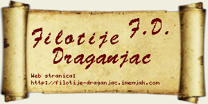Filotije Draganjac vizit kartica